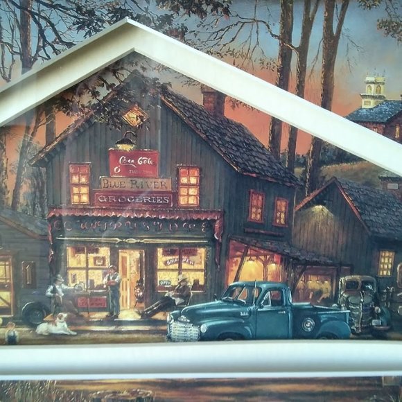 Aaron B Faulkner Americana Print - Framed & Numbered- Six O'clock News - Picture 2 of 10